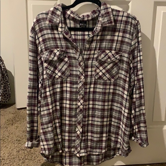 Purple Plaid Flannel - Picture 1 of 1